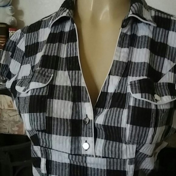 Heart Soul Casual Plaid Blouse - Picture 2 of 8